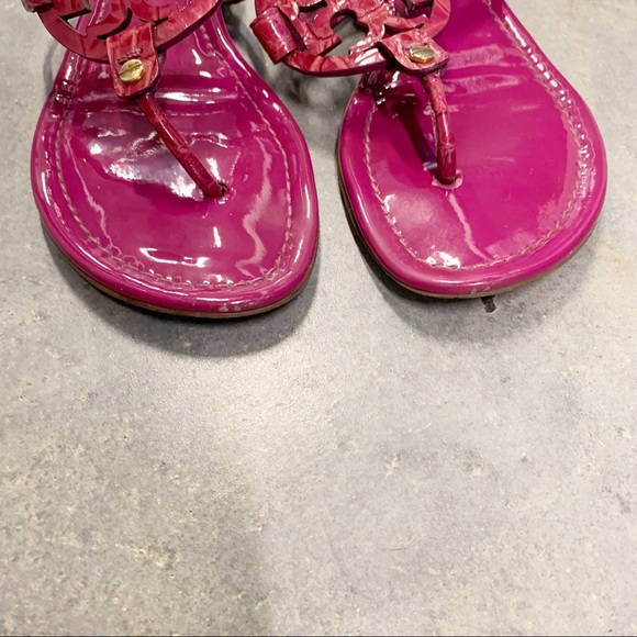 Tory Burch Patent Miller Sandal Petit Dorothy Croc - Picture 4 of 8